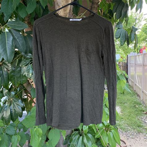 T Alexander Wang Green Long Sleeve Top The Perfect Depop