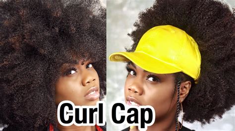 How To Fit A Hat On Natural Hair Ft Curl Cap Youtube