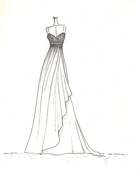 Dress Sketch Of YOUR Special Dress A Perfect Gift Dress Design