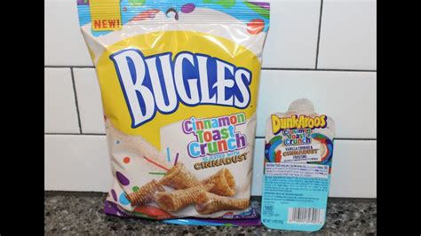 Cinnamon Toast Crunch Bugles And Cinnamon Toast Crunch Dunkaroos Review Youtube