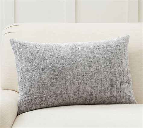 Journey Chenille Jacquard Lumbar Pillow Cover Pottery Barn