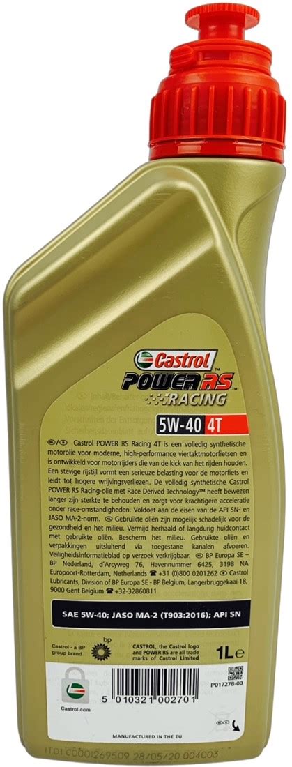 Motorolie Castrol Power Rs Racing 4t 5w 40 1l Cityparts