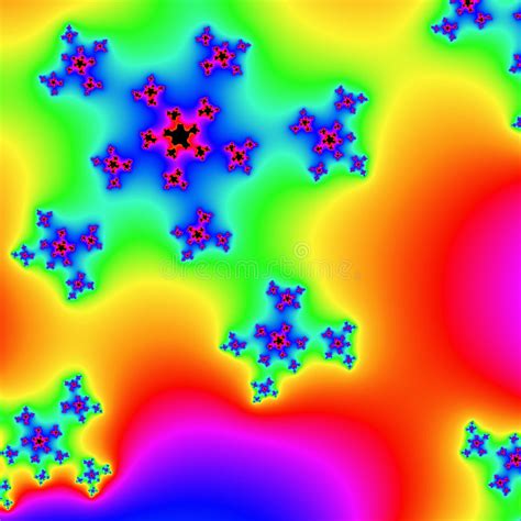 分数维 库存例证 插画 包括有 科学 数字式 算术 叶子 格朗基 绿色 模式 紫色 橙色 4938276