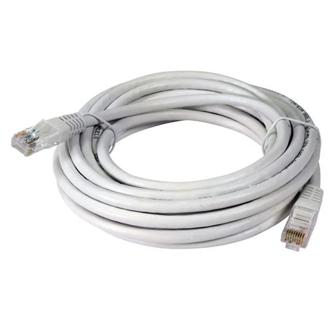 Cabo De Rede RJ45 U UTP Cat 6 Cu PVC 5m Branco Televes