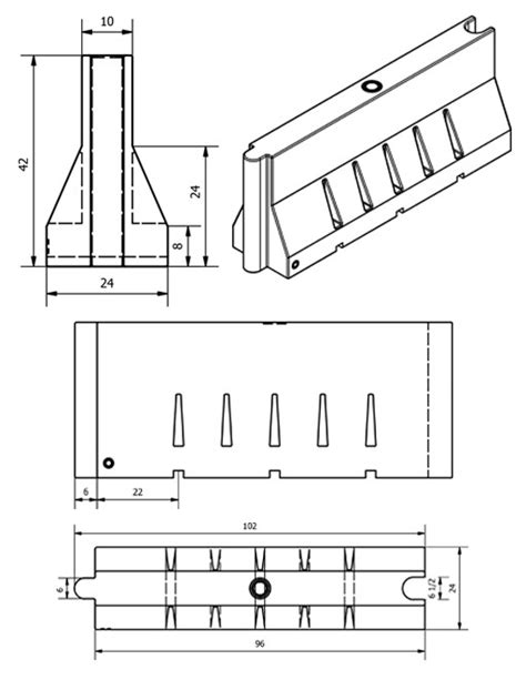 Plastic Jersey Barriers Reduce The Impact Of Crash Injuries