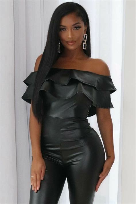 Pinterest Leather Jumpsuit Girls Fashion Clothes Jumpsuit Fashion