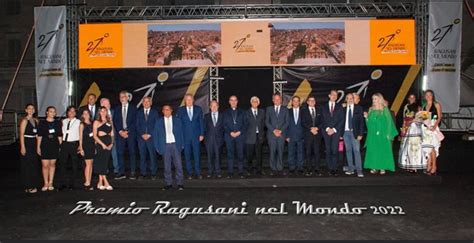 Ed Del Premio Ragusani Nel Mondo Sabato Luglio Lopinione Ragusa