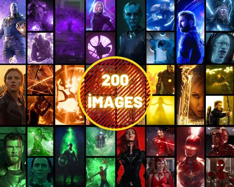 200pcs Marvel Avengers Rainbow Aesthetic Wall Collage Marvel - Etsy