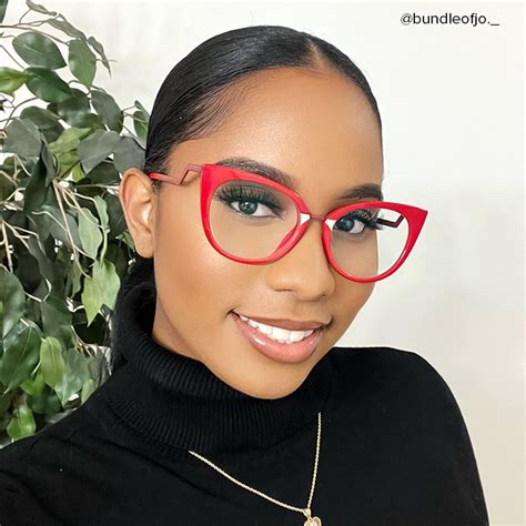 Jacqueline Cat Eye Red Glasses Zeelool Glasses