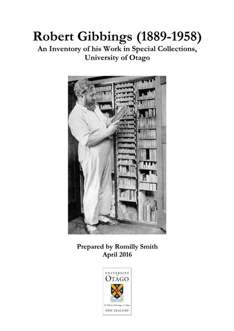 Robert Gibbings 1889 1958 An Inventory Of His Work In Special