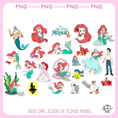 Ariel Princess Png Disney Princess Png Little Mermaids Png Inspire