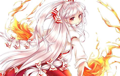 Anime Fire Girl Anime Girl With Fire HD Wallpaper Pxfuel