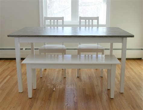 DIY Concrete Dining Table Top And Dining Set Makeover The Crazy Craft