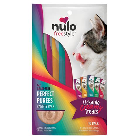 Nulo Freestyle Perfect Purees Variety Pack Lickable Cat Treats 10 Pack