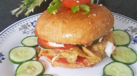 Egg Burger Super Fast Cooking Anda Burger By Pakitani Delicious