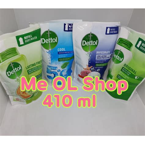 Jual DETTOL BODY WASH REFILL 410ML DETTOL SABUN MANDI CAIR FRESH