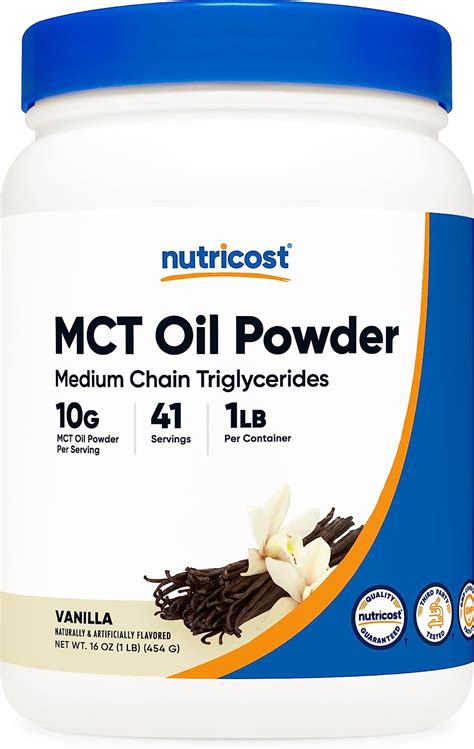 Amazon Nutricost Premium MCT Oil Powder 1 LB Vanilla Best For