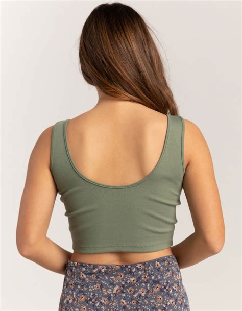 Roxy Rise And Shine Womens Crop Tank Top Agavee Tillys