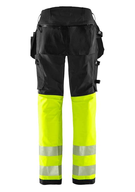 Fristads 134237 Women S High Vis Eco Craftsman Stretch Trousers Class 1