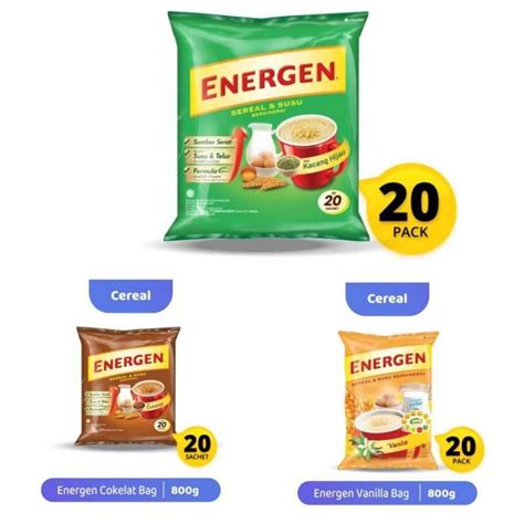 Jual Energen Bag All Varian Rasa 700gr 1 Pouch Isi 20 Sachet Sereal