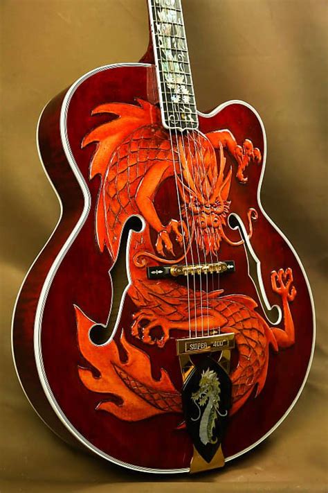 Gibson Super 400 China Dragon Bruce Kunkel Custom Masterpiece Archtop Guitar The Acoustic Room