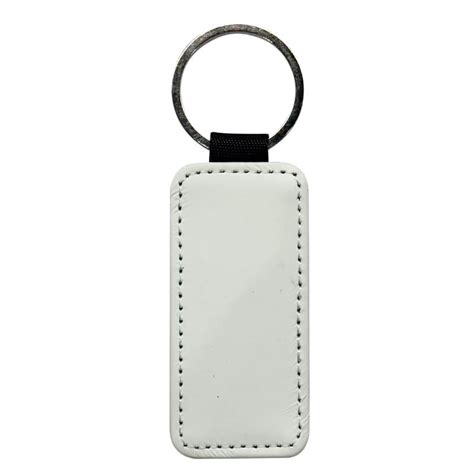 PU Keyring Rectangle Black Glitter Titan Jet Africa