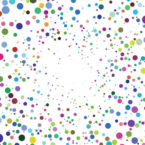 Colored Scattered Dots Free Svg