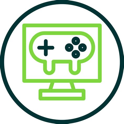 Gaming Pc Line Vector Icon Design 15725671 Vector Art At Vecteezy