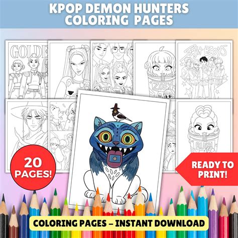 Coloring Pages Demon Hunters [2025]