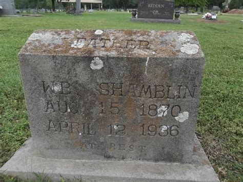 William B Shamblin Memorial Find A Grave