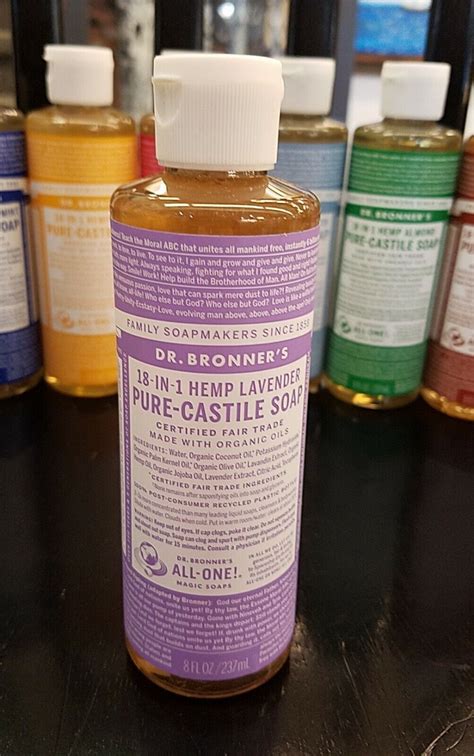 Dr Bronner S 18 In 1 Pure Castile Soap 8 Oz YOU CHOOSE SCENT EBay