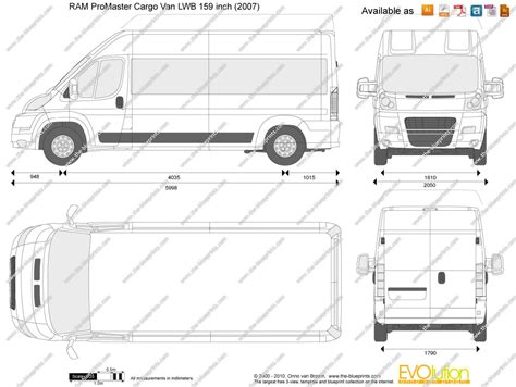 Dodge Ram Promaster Dimensions
