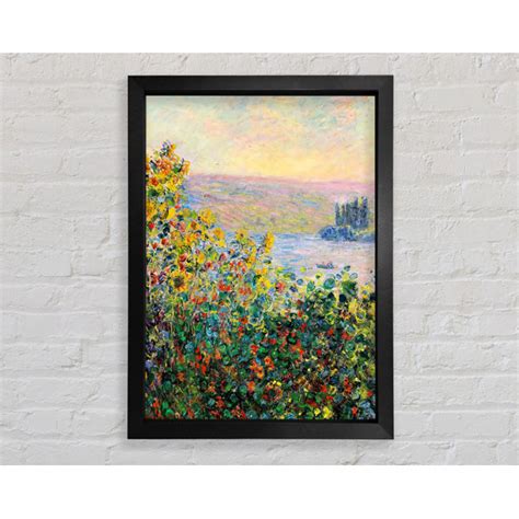 Bright Star Monet Blumenbeete In Vetheuil Von Claude Monet Einzelne