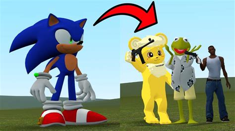 Sonic Vs Npcs Garry S Mod Sandbox Youtube