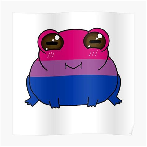 Bisexual Pride Frog Poster By Saltyre Redbubble