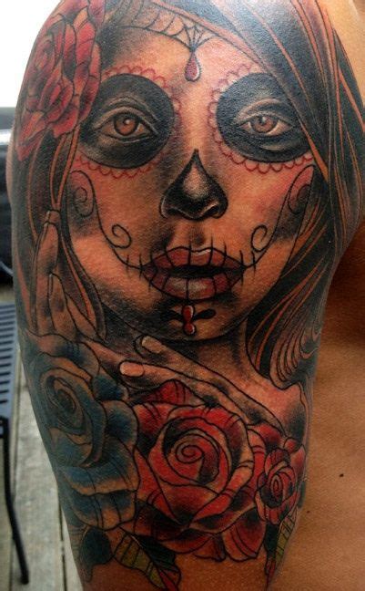 Dia De Los Muertos Tattoos Portrait Tattoo Portrait