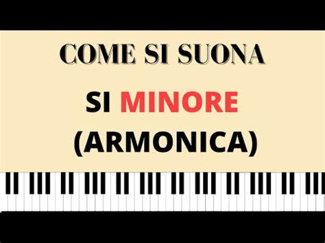 Scale Minori Si Minore Armonica Spartito Tutorial YouTube