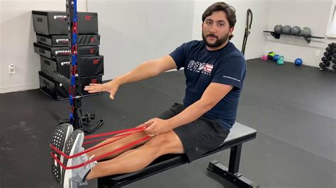 Band Seated Calf Raise Youtube