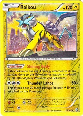 Amazon Pokemon Raikou Xy Breakthrough Reverse Holo