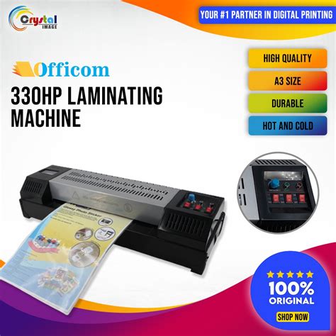 Officom 330HP Hot And Cold Laminating Machine A3 Size Laminator Heavy