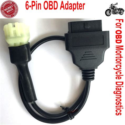 6 Pin Obd Adapter For Motorcycle Motorbikes Diagnostic 6 Pin Obd2