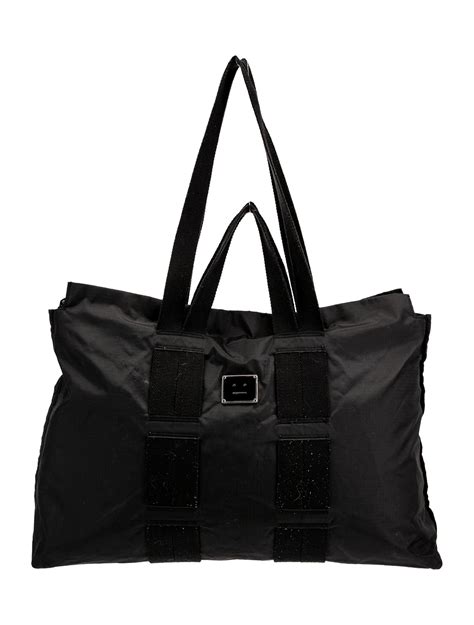 Acne Studios Large Nylon Tote Bag Black Totes Handbags ACN132062