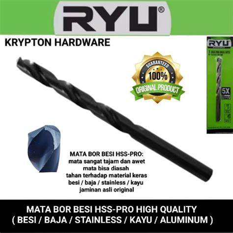 Jual Ryu By Tekiro Mata Bor Besi HSS PRO Besi Baja Stainless