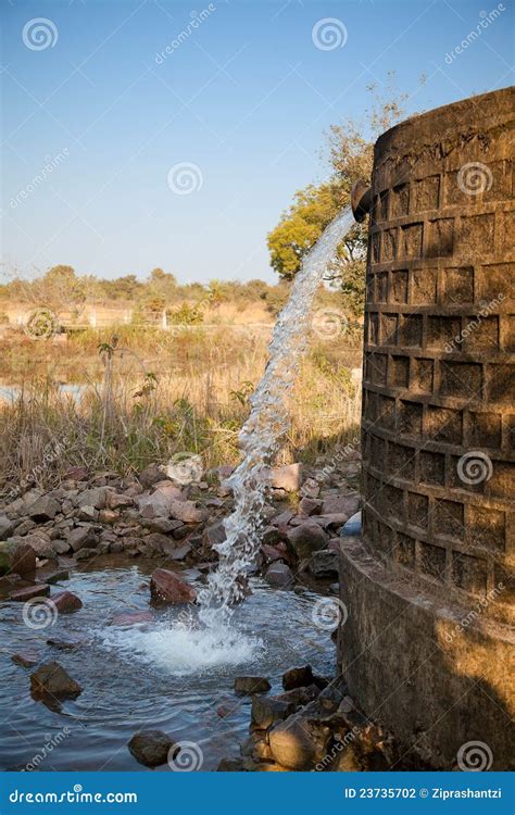 Wastage Of Water By Tank Stock Photography - Image: 23735702