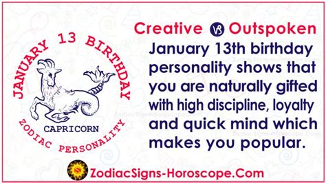 January 13 Zodiac – Accurate Birthday Personality Horoscope | ZSH