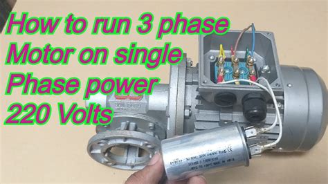 How To Convert 3 Phase Motor To Single Phase Diagram Can You