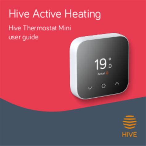 Hive Thermostat Mini User Manual English 23 Pages