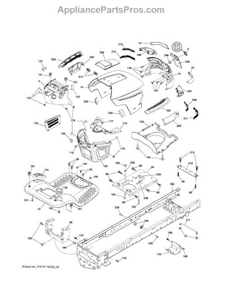 Parts For Husqvarna Yth2246 Chassis Parts