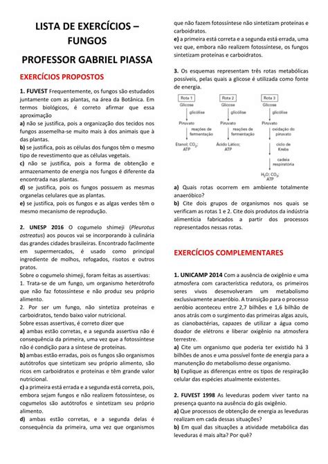 PDF LISTA DE EXERCÍCIOS que não fazem DE EXERCÍCIOS que não fazem