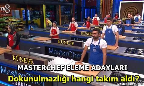 Masterchef Eleme Adaylari Son Durum Masterchef Dokunulmazl Kim